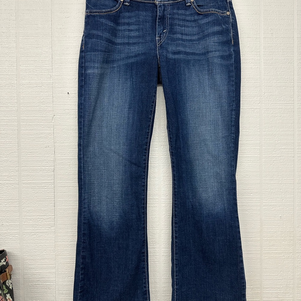 Levi's Dark Blue Flare Jeans - Picture 1 of 4